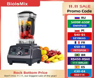 BioloMix 3HP 2200W Heavy Duty Commercial Grade Timer Blender Mixer Juicer Fruit Food Processor Ice Smoothies BPA 2L Jar H11038717605