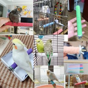 Bird Cage Parrot Perches Stand Platform Toy Toy Toy Paw Griding Clean Toys Calopsita Nymphs Toys for Birds Birds Propices de Parkeet
