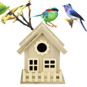 Cages à oiseaux nid Dox maison jardin en bois fait à la main en plein air bricolage maison bois cour décoration suspendue 221128