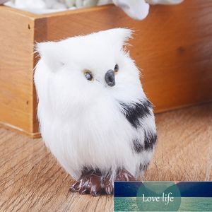 Pájaro ornamento decoración adorno simulación 5*4,5*7 cm para decoración del hogar regalo Kiwarm lindo encantador blanco negro peludo Navidad