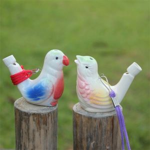 Forme D'oiseau Sifflet Enfants Céramique Eau Ocarina Arts Et Artisanat Enfant Cadeau Pour De Nombreux Styles 1 1yx C 80pcs