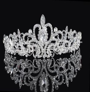 birdal couronnes Nouveaux bandeaux Bandes de cheveux Coiffes Bijoux de mariage de mariée Accessoires Cristaux d'argent Strass Perles HT066037062