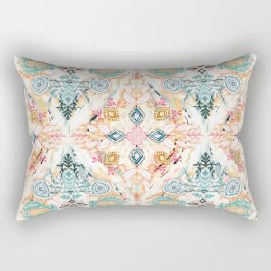 Biros de pájaros Búhos Mandala Patrón de almohada pequeña cubiertas de almohadilla de llanura de felpa corta cubiertas de almohada gruesa tamaño de 50 cm por 30 cm