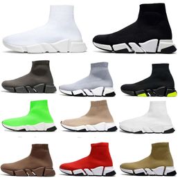 2023 Vitesses 2.0 1.0 V2 Chaussures plate-forme Sneaker Men Femmes Designer Tripler Paris Boots Boots Noir blanc bleu clair
