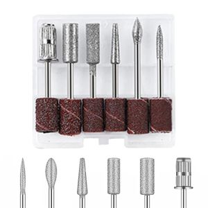 Bits 12pcs / set ongles forets bits Set Bits Professional Manucure Products fichiers ongles Accessoires et outils Coupers pour la pédicure