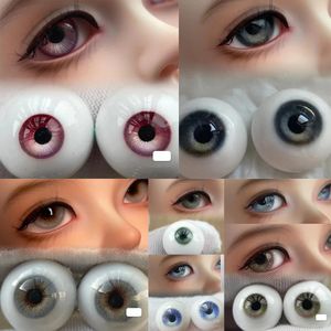BJD SD – yeux de poupée en résine 10/12/14/16/18mm, accessoires de poupée faits à la main, globe oculaire pour 1/4 1/6 1/8 1/3, œil de plâtre de poupée d'oncle 240202