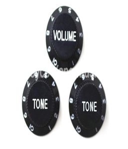 Black 1 Volume2 Tone Pandillas de control de guitarra eléctrica para Fender Strat Electric Guitar Woles8094723