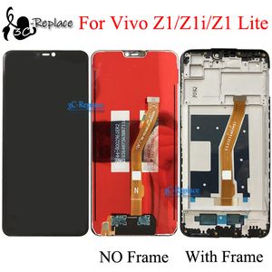 Negro 6.3 pulgadas para Vivo Z1 Z1i Z1 Lite Z1 Youth V1801A0 V1730DA V1730DT LCD Pantalla Táctil Conjunto de digitalización de pantalla táctil / con marco