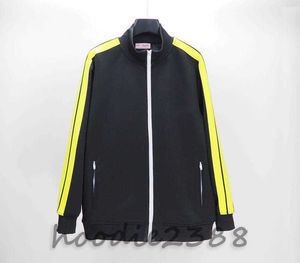 Negro y amarillo y otro diseñador multicolor para hombres Sportswear Sportswear diseñador de chaqueta de cremallera Pa Angel Mujeres bordadas