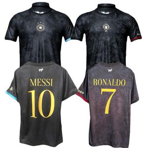 ARgentinashirts negro 2023 2024 jugador Portugal Brasil camisetas de fútbol el siu La Pulga camiseta especial saka ARROZ Messi's INMÓVIL camiseta uniformes 24/25 versión de jugador
