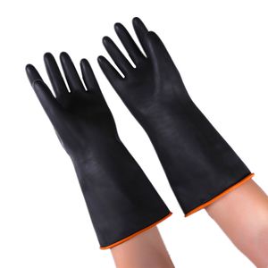 Guantes de limpieza negros guantes de goma engrosados para limpieza de adultos coche hogar herramienta de limpieza del hogar guante protector de mano hombres L XL XXL