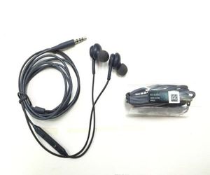 Couleur noire 3.5mm écouteurs intra-auriculaires filaire écouteurs écouteurs avec micro contrôle du volume à distance casque pour samsung s6 s7 s8 plus