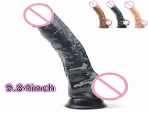 Chair de chair noire Dildo réaliste avec suce gspot gspot pénis doux grand jouet sexuel de bite pour femmes le produit adulte érotique 7597459