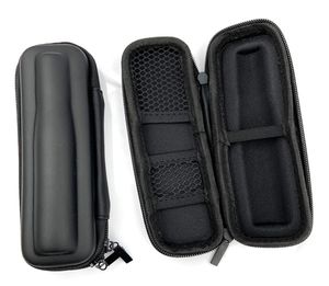 Étui en cuir noir à fermeture éclair, accessoires pour fumer, Mini étui mince, petit sac de transport EGo pour stylo briquet, Pipe à tabac Tool9733405