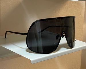 Gafas de sol negras de gran tamaño con máscara para mujeres y hombres Gafas de sol envolventes Gafas deportivas occhiali da sole Sunnies UV400 Gafas con caja