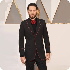 Trajes negros de escenario para hombre, trajes de boda, esmoquin, mejor hombre, Blazer, baile de graduación, ajustado, informal, ropa de novio, traje de 2 piezas para hombre, Terno Masculino