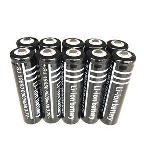Ultrafire noir 18650 haute capacité 6000mAH 37V Liion Batterie rechargeable pour la lampe de poche LED Batteries au lithium C8270473