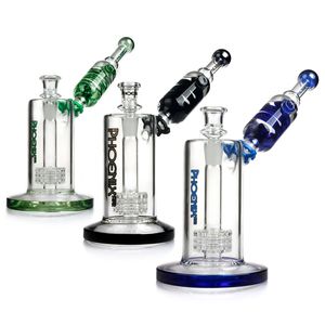 phoenix black white matrix bongs Glycerin Freezable Coil Tube bong glass water pipe build a bong bubbler hookahs smoking heady