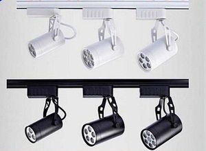 Led Track Lights 30 Angle Noir / Blanc Shell 6W 10W 14W 24W 36W Chaud / Naturel / Blanc Froid Led Spots De Plafond AC 85-265V