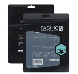 Black White Ziplock Bag Fashion Classic Retail Bags para máscara con descripción en inglés 15x19CM al por mayor