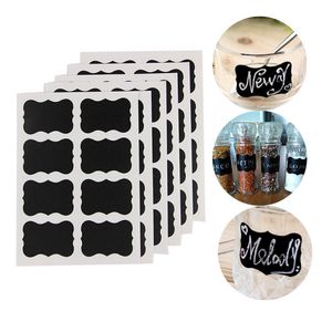 Tableau noir artisanal, étiquettes pour organisateur de pots de cuisine, tableau noir, autocollants pour bouteille noire, autocollants Stiky, DIY bricolage, F202420