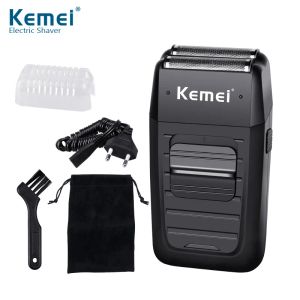 Blades Kemei Electric Shavers for Men Men Rechargeable Twin Twin Blade alternative Razor Razor Face Care Strong Trimm KM1102