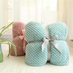 Couvertures 3D Fluffy Plaids Super Doux Enfants Rose Bleu Couverture Confortable Printemps Enfant Literie Couette Corail Polaire Fourrure Canapé Jeter Bébé