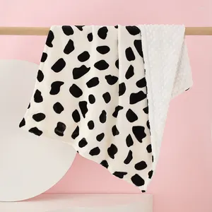 Couvertures serviette de tissu de couverture bébé pour enveloppe née enveloppe léopard imprimé en mousseline émouvante