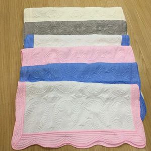 Mantas Mantas para bebés 100% algodón bordado manta con volantes colcha para bebé pañales para bebés suministros para el hogar de verano envío gratis 15 diseños 5 piezas
