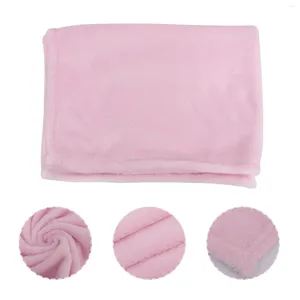 Couvertures Couverture Solide Couleur Pet Rose Artificielle Polaire Flanelle Literie Bébé Serviettes Blanches