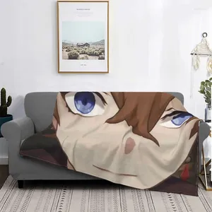 Mantas Childe Nahida Genshin Impact Xiao Tartaglia Anime Fleece Throw Blanket Sofá para el hogar Colcha cálida ultra suave Ropa de cama