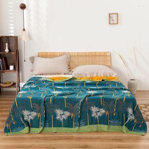 Mantas de algodón para decoración del hogar, funda para sofá, toalla, colcha fresca de verano, manta de ocio doble individual, colcha suave para siesta