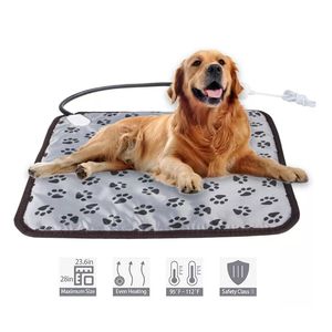 Blankets Dog Cat Pets Electric Blanket Heating Pad Temperature Adjustable Dogs Cat Bed Mat Waterproof Bite-resistant Wire