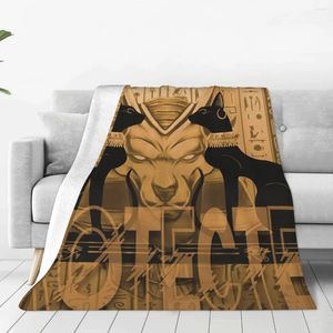Couvertures Egypte Pharohs Anubis Guard Protect Bed Cover Counder Covers Luxury Flannel Air Climatisation