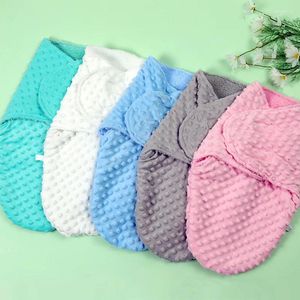 Couvertures Flanelle bébé Swaddle Wrap pour né hiver recevoir couverture douce polaire sac de couchage infantile Plaid lit couette 0-12 mois