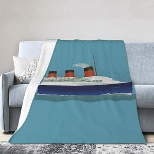 Couvertures Le Normandie Couverture douce et chaude en flanelle pour lit, salon, pique-nique, voyage, canapé à la maison