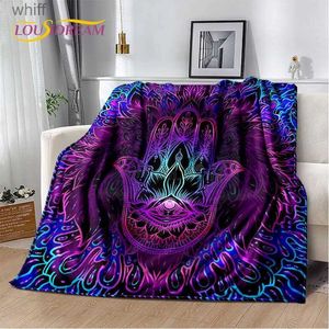 Mantas Swaddling Nazar Evil Eye Árbol de la Vida Manta de Felpa Suave Manta de Franela Manta para Sala de Estar Dormitorio Cama Sofá Picnic Cover KidsL231012