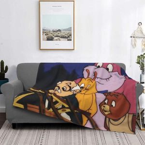 Couvertures Les aventures de Teddy Ruxpin Grubby Fantasy Couverture de dessin animé Flanelle Wooly Whatsit Chaud Jette pour l'hiver Literie221n