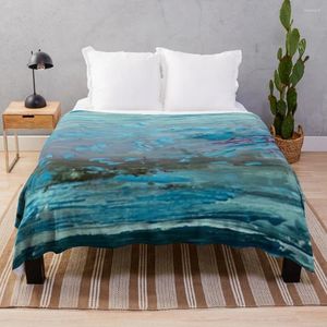 Couvertures turquoise mers jetez un dortoir de couverture