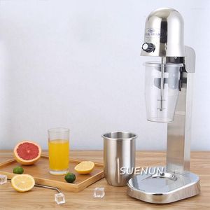 Licuadora de acero inoxidable de un solo cabezal, máquina de batido de leche doble, tienda de té, mezclador comercial, espuma eléctrica