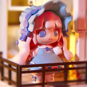 Boîte aveugle 8 cm Mini monde cosmique fille série boîte jouets poupée 9 Style aléatoire un mignon Anime Figure cadeau pour 230818