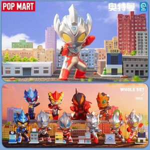 Blind Box Mart Ultraman New Generation Heroes Series Mystery Box 1PC / 9pcs Blind Box Popmart Action Figure Ultra Series T240506