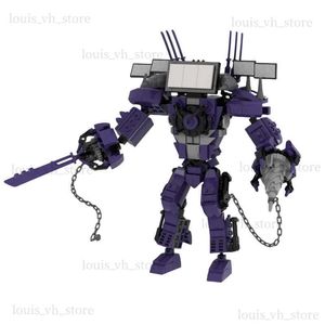 Blocs 2024 Nouveau Titan Drill TV Man Skibidi Toilet Titan TV King Figure TV Man Venge Blocs Blocings Set Figure Toys Model for Kids T240325