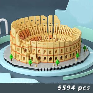 Blocs Colosseum Louvre Museum Diamond Build