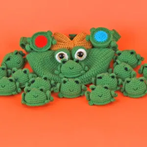 Bloque la grenouille Crochet Memory Game Memory Matching Game Physical Article The Frog Mom et Baby Educational Toys d'origine