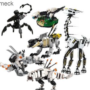 Blocs Horizon Thunder Beast Long Necked Giraffe Monster Dinosaur Building Block Set Watcher Corruptor Broadhead Figure Kid Brick Toy