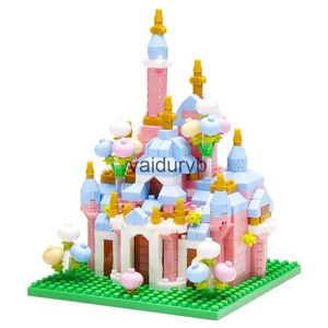 Blocs Mini château Construction conte de fées église Micro bricolage jouets briques Construction pour les filles cadeaux d'anniversaire vaiduryb