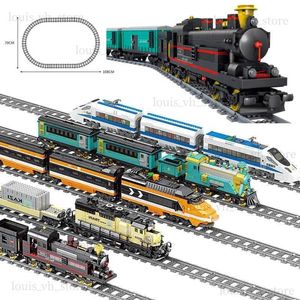 Blocks MOC High-Tech Blocaux de construction City City Power Diesel Railway RC Train Cargo Hot Tracks Truck Boy Child Toy Véhicules Modèle Gift T240325