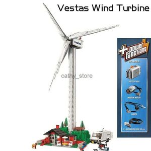 Bloques Nueva serie creativa Vestas, turbina eólica, bloques de construcción PF, generador de molino de viento eléctrico, apto para 10268 ladrillos, juguetes para niños, regalos L240118