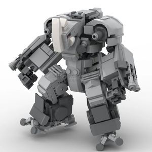 Blocs Conception originale Rhino Mech Warrior Jouets de construction pour enfants Armure Robots Anime Figure Modèle Enfants Action Poupée Jouet 231114